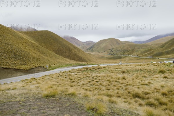 Impression around the Lindis Pass at the South Island of New Zealand