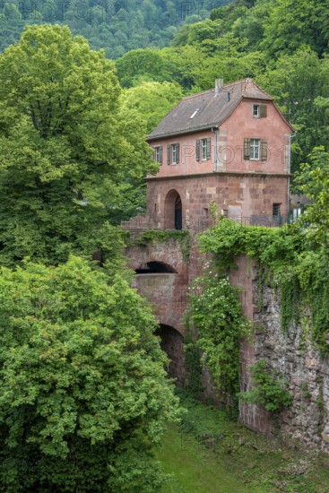 Architectural impression around the Heidelberg castle in southern Germany