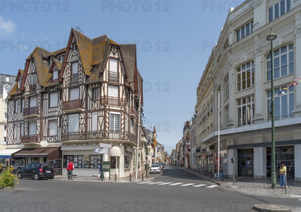Impression of Trouville-sur-Mer, a city in the Calvados department in the Normandy region in northwestern France