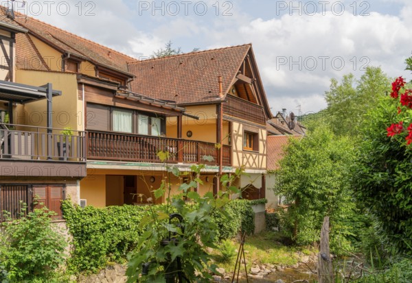 Impression of Kaysersberg, a historical town and former commune in Alsace in northeastern France