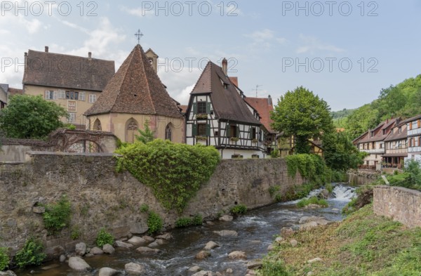 Impression of Kaysersberg, a historical town and former commune in Alsace in northeastern France