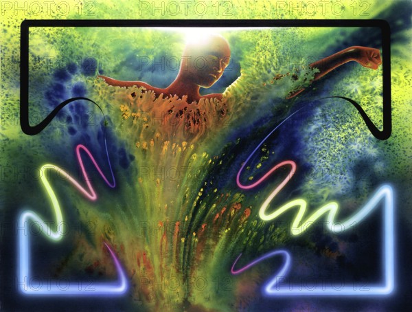 Painting done by me named Spirit of the Time