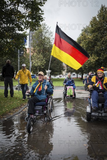 DEU Germany Germany Dresden Celebration of German unity in the 26th year of reunification, Pegida rally, Monday demonstration