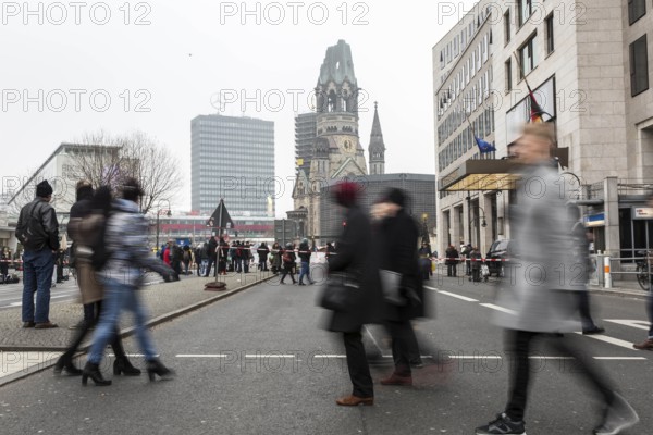 DEU Germany Germany Berlin Day after the attack on the Christmas market at the Memorial Church