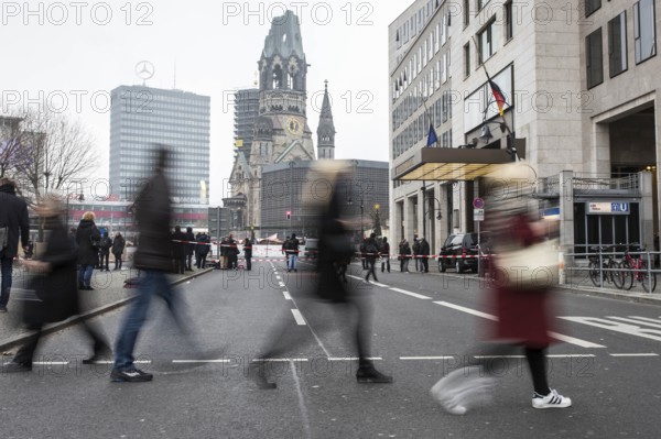DEU Germany Germany Berlin Day after the attack on the Christmas market at the Memorial Church