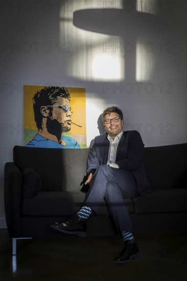 DEU Germany Germany Berlin The new Berlin Senator of Justice, the Green politician Dirk Behrendt in his office