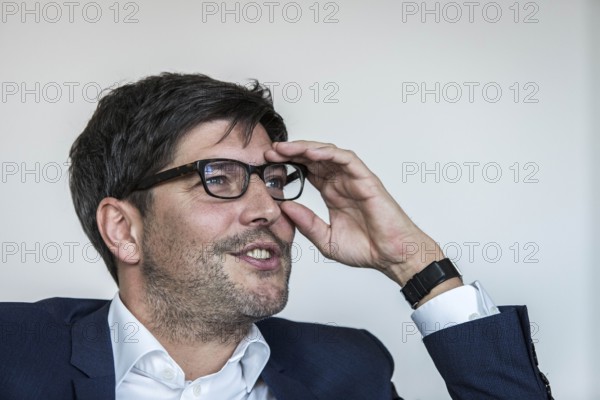DEU Germany Germany Berlin The new Berlin Senator of Justice, the Green politician Dirk Behrendt in his office