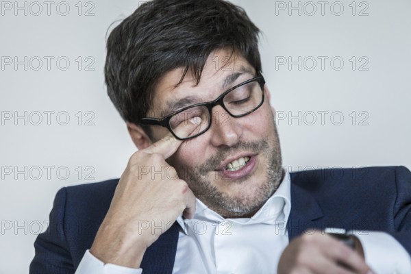 DEU Germany Germany Berlin The new Berlin Senator of Justice, the Green politician Dirk Behrendt in his office