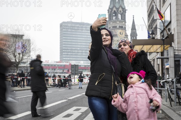 DEU Germany Germany Berlin Day after the attack on the Christmas market at the Memorial Church