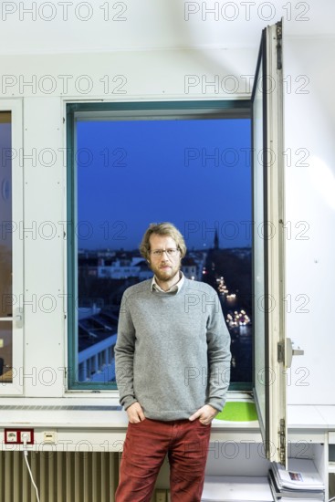 DEU Germany Germany Berlin The city councillor for Kreuzberg-Friedrichshain, Florian Schmidt, poses in his office in the Old Town Hall in Kreuzberg