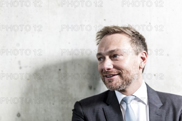 DEU Germany Germany Berlin FDP chairman Christian Lindner visits the TAZ. Portrait photos
