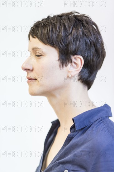 DEU Germany Germany Leipzig Portrait of the Federal Chairwoman of the AFD, Alternative for Germany, Frauke Petry, at the office of the AFD Saxony