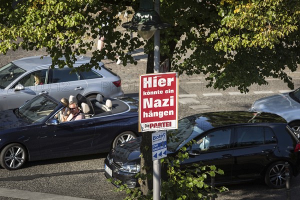 DEU Germany Germany Berlin Election poster of 'Die Partei' at the Schlesisches Tor