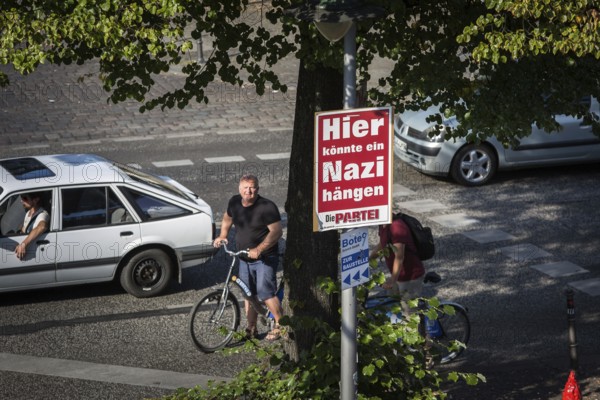 DEU Germany Germany Berlin Election poster of 'Die Partei' at the Schlesisches Tor