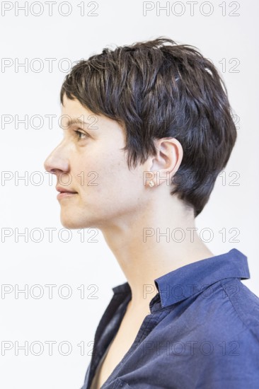 DEU Germany Germany Leipzig Portrait of the Federal Chairwoman of the AFD, Alternative for Germany, Frauke Petry, at the office of the AFD Saxony