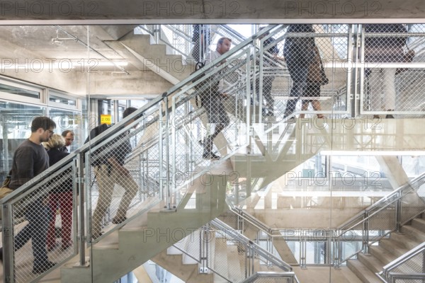 DEU Germany Germany Berlin Press tour of the new Taz building in Friedrichsstrasse