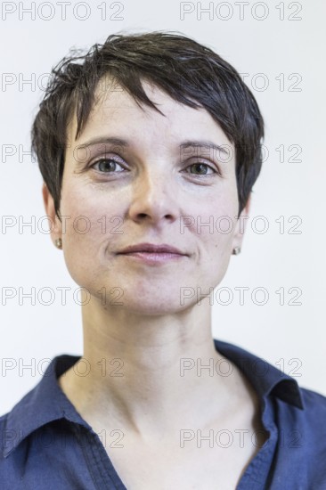 DEU Germany Germany Leipzig Portrait of the Federal Chairwoman of the AFD, Alternative for Germany, Frauke Petry, at the office of the AFD Saxony