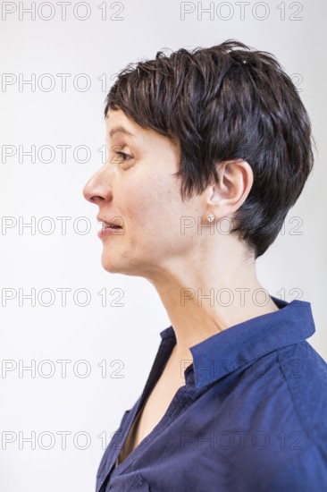 DEU Germany Germany Leipzig Portrait of the Federal Chairwoman of the AFD, Alternative for Germany, Frauke Petry, at the office of the AFD Saxony