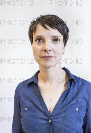 DEU Germany Germany Leipzig Portrait of the Federal Chairwoman of the AFD, Alternative for Germany, Frauke Petry, at the office of the AFD Saxony
