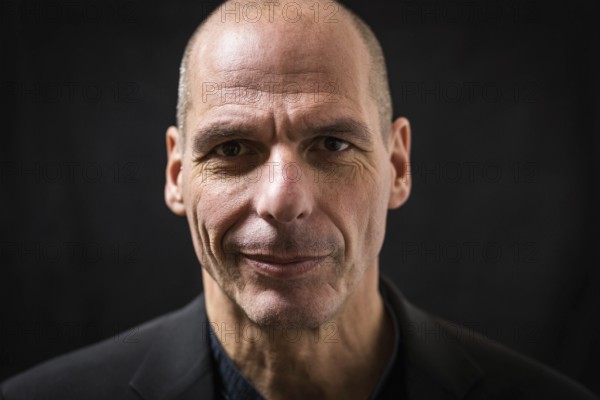 DEU Germany Germany Berlin Former Greek Finance Minister Yanis Varoufakis at an interview in Kreuzberg
