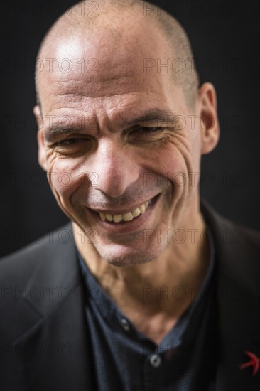 DEU Germany Germany Berlin Former Greek Finance Minister Yanis Varoufakis at an interview in Kreuzberg