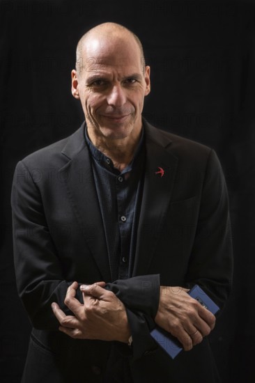 DEU Germany Germany Berlin Former Greek Finance Minister Yanis Varoufakis at an interview in Kreuzberg