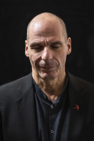 DEU Germany Germany Berlin Former Greek Finance Minister Yanis Varoufakis at an interview in Kreuzberg