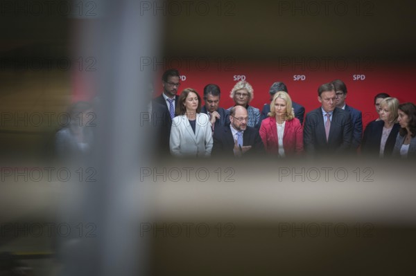 DEU Germany Germany Berlin SPD press conference and photo opportunity after the lost state election in North Rhine-Westphalia