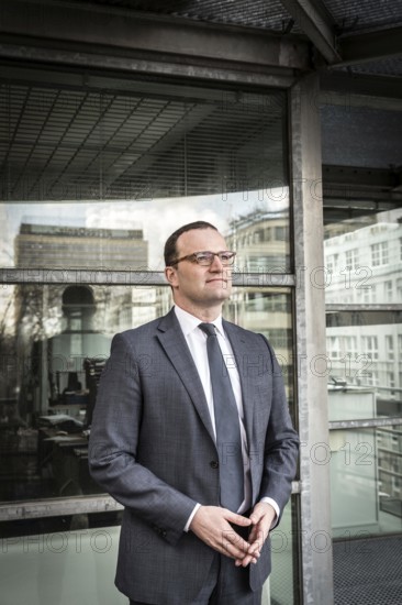 DEU Germany Germany Berlin Parliamentary State Secretary in the Ministry of Finance, CDU politician Jens Spahn, visits Taz