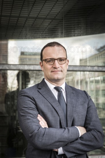 DEU Germany Germany Berlin Parliamentary State Secretary in the Ministry of Finance, CDU politician Jens Spahn, visits Taz