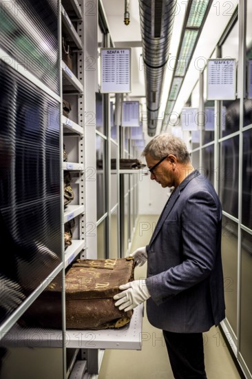 POL Poland Auschwitz Photo series about the memorial site of the former Auschwitz-Birkenau concentration camp. Storage of artefacts, here suitcases, in the conservation laboratory. POL Poland Auschwitz Scenes at the Holocaust Memorial .Preserving laboratories with historical items.Work on suitcases. Each year more than 2 million visitors are touring through the remains of the former German Nazi concentration and extermination camp Auschwitz-Birkenau. More than 1, 1 million people have been killed here between 1940 and 1945