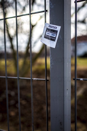 POL Poland Auschwitz Photo series about the memorial of the former concentration camp Auschwitz-Birkenau.sticker from a tour. POL Poland Auschwitz Scenes at the Holocaust Memorial .sticker from a tour.Each year more than 2 million visitors are touring through the remains of the former German Nazi concentration and extermination camp Auschwitz-Birkenau. More than 1, 1 million people have been killed here between 1940 and 1945
