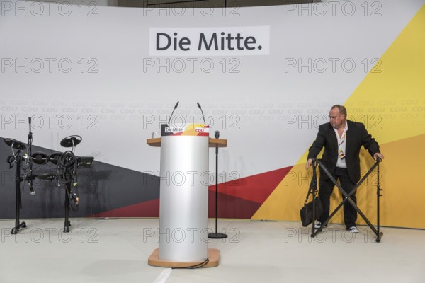 DEU Germany Germany Berlin Election evening at the CDU party headquarters, the Konrad Adenauer House