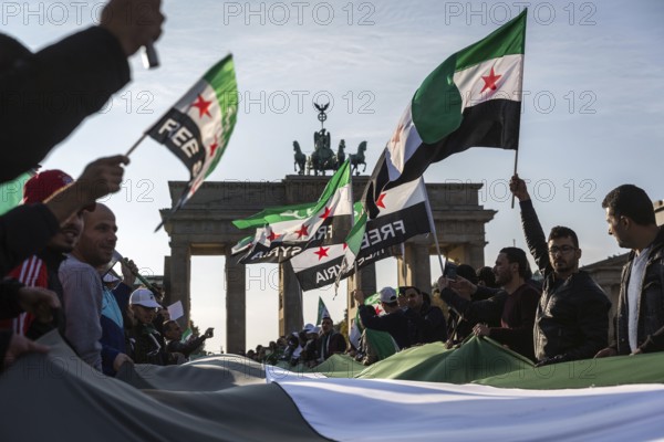 DEU Germany Germany Berlin Demonstration against the ongoing civil war in Syria in front of the Brandenburg Tor