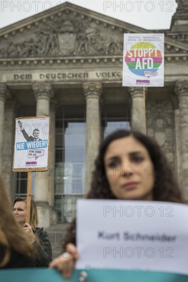 DEU Germany Germany Berlin Demonstration against racism and the AFD in front of the opening of the first Bundestag session