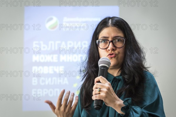 DEU Germany Germany Berlin Election campaign event organised by Bulgarian parliamentarian Maria Spirova in Berlin-Mitte