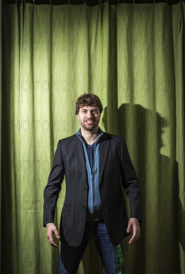 DEU Germany Germany Berlin Green Party MP Stefan Gelbhaar in his party's office in Prenzlauer Berg