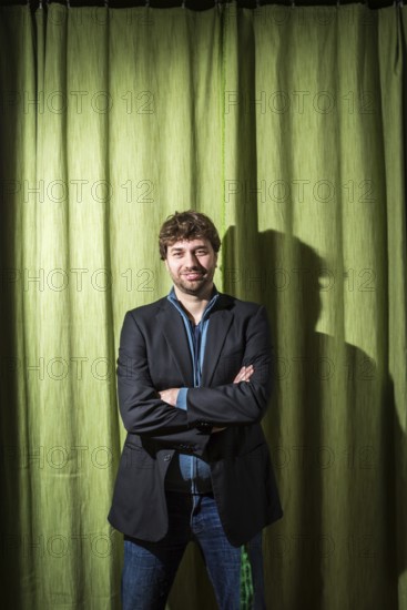 DEU Germany Germany Berlin Green Party MP Stefan Gelbhaar in his party's office in Prenzlauer Berg