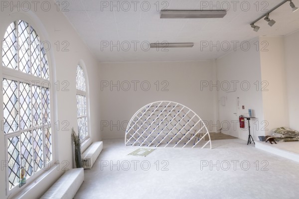 DEU Germany Germany Berlin The head of the Ibn Rushd Goethe Mosque, Christian Hermann, poses in the prayer room. The mosque is located on the premises of the Protestant St John's Church in Moabit