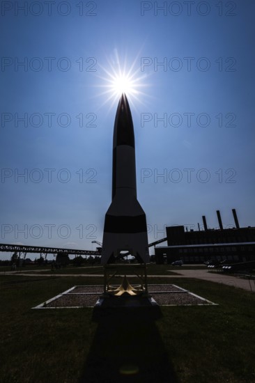 DEU Germany Germany Peenemünde A replica of the V2 rocket on the former production site by the Baltic Sea