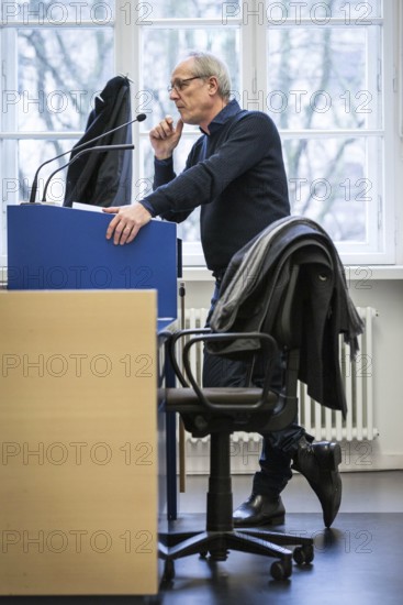 DEU Germany Germany Berlin Impressions from Humboldt University Unter den Linden. Students in the lecture theatre during a lecture by Professor Jörg Baberowski