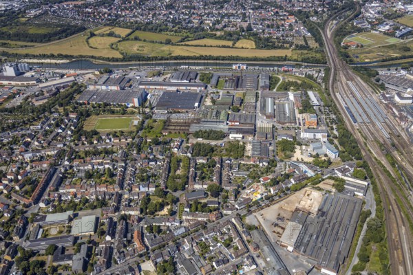 Aerial view, former Thyssen site and new district centre on Wilhelmstraße, Hamm, Ruhr area, North Rhine-Westphalia, Germany, DE, Europe, birds-eyes view, aerial view, aerial photography, aerial photography, overview, bird's eye view