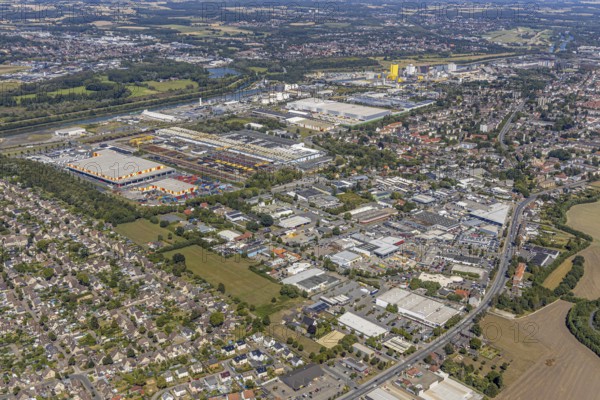 Aerial view, Dortmunder Strasse industrial estate, Mercedes-Benz Sales & Service