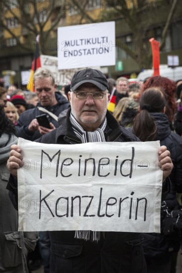 DEU Germany Germany Berlin Demonstration ' March of Women, which was organised by AFD member, Kurdish woman Leyla Bilge. The protest was directed against the sexism of asylum seekers and the German government's immigration policy