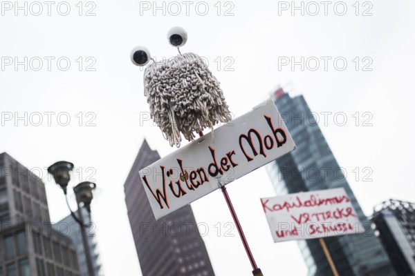 DEU Germany Germany Berlin More than 13, 000 people demonstrated in Berlin city centre on Saturday under the slogan 'Resist rent madness'. Their protest was directed against rent increases, gentrification and speculation