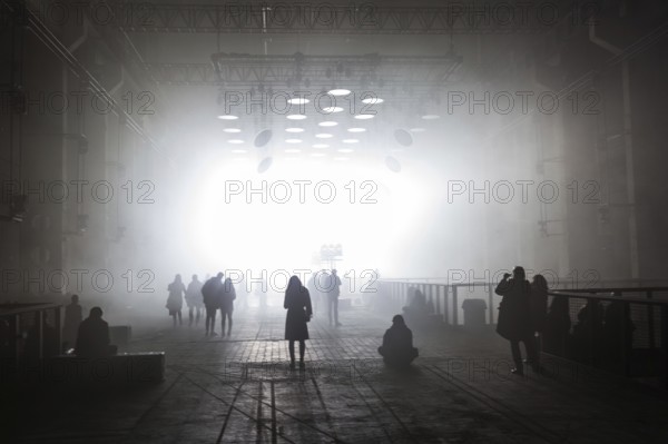 DEU Germany Germany Berlin The light installation SKALAR by Christoph Bauder and Kangding Ray at power plant Berlin