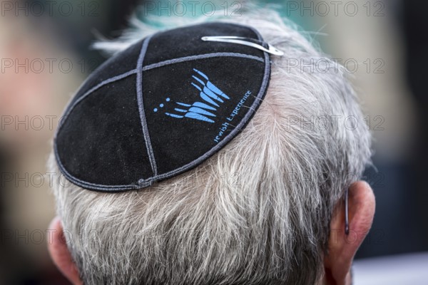 DEU Germany Germany Potsdam With the slogan 'Potsdam wears a kippa', more than a hundred people took part in a protest march through the city centre against growing anti-Semitism in Germany