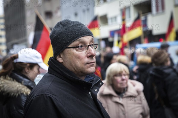 DEU Germany Germany Berlin Demonstration ' March of Women, which was organised by AFD member, the Kurdish woman Leyla Bilge. The protest was directed against the sexism of asylum seekers and the German government's immigration policy. Judge and AFD member Jens Maier