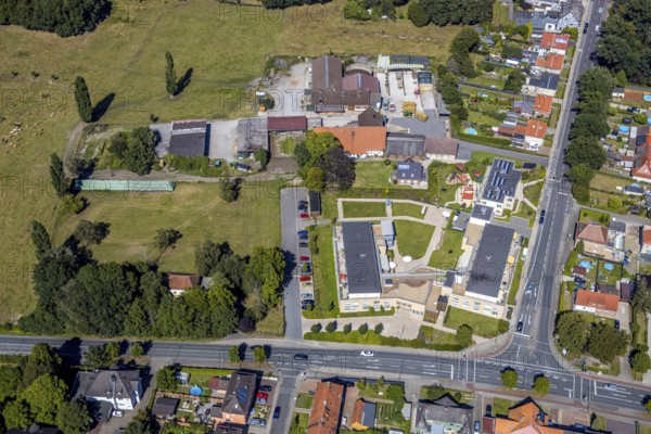Aerial photo, Seniorenzentrum St. Josef, Katholische KiTa St. Josef, Hamm, Ruhr area, North Rhine-Westphalia, Germany, DE, Europe, birds-eyes, view, aerial photograph, aerial photography, aerial photography, overview, overview, bird's eye view, living, in, old age, retirement home, nursing home, childcare, education, daycare, daycare centre, pedagogy