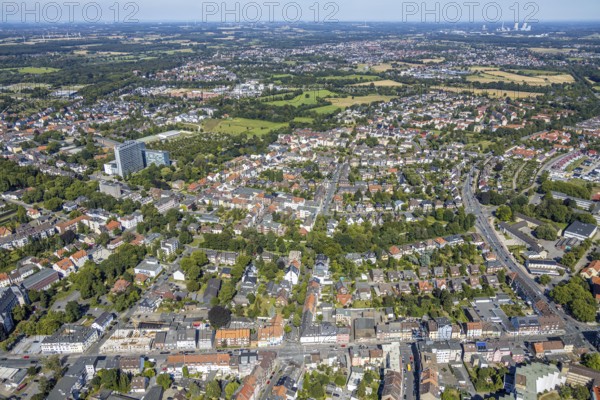 Aerial view, view over area between Ahornallee and Caldenhofer Weg in east direction, Hamm, Ruhr area, North Rhine-Westphalia, Germany, DE, Europe, birds-eyes, view, aerial view, aerial photography, aerial photography, overview, bird's eye view